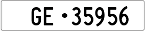 Trailer License Plate